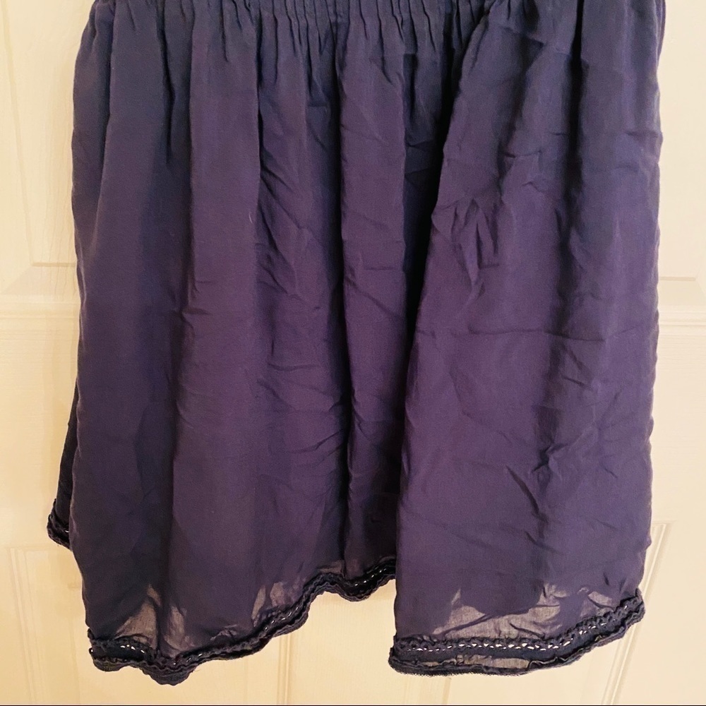 WILFRED Navy Blue Lace Trim Dress - Picture 5 of 7